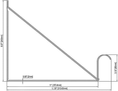 Closet Rod Brackets 11x9.5in, Closet Shelf Brackets 2 Pack, Wall Mounted - Image 7