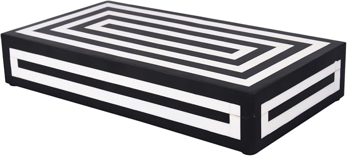 Handicrafts Home Large Decorative Storage Box 12x6– Coffee Table Organizer Box by HandicraftsHome