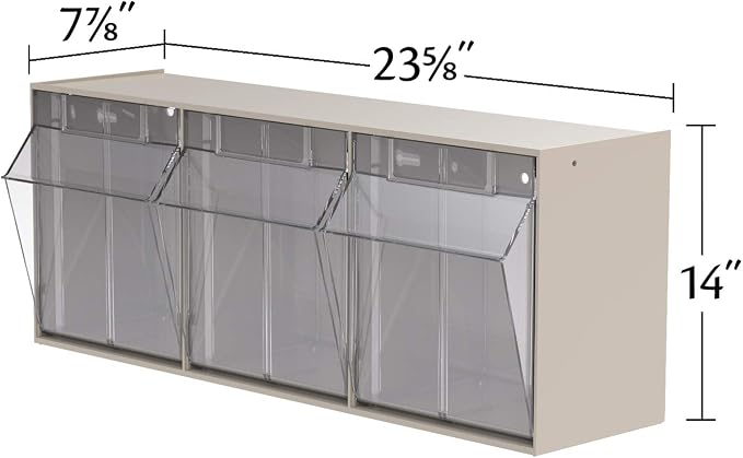 Akro-Mils TiltView Plastic Storage Cabinet - Image 2