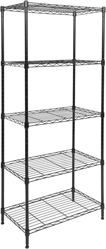 Whitmor 5 Tier Shelving Unit, Adjustable Storage Shelves by Whitmor