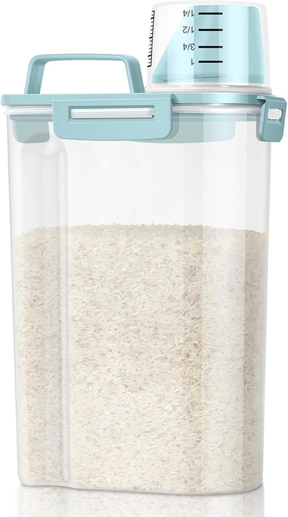 TBMax Rice Storage Container 3-5 Lbs Flour Container Cereal Dispenser by TBMax