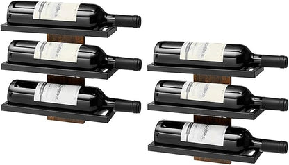 Hoctieon 3-Tier Wall Mount Wine Rack Set, Wall Mounted Wine Bottle Racks by Hoctieon