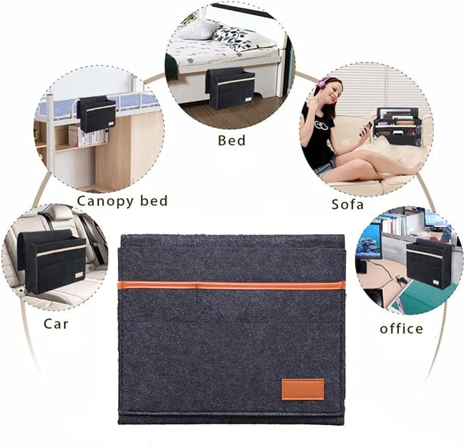 Bedside Caddy for Dorm and Bed Storage - Image 3