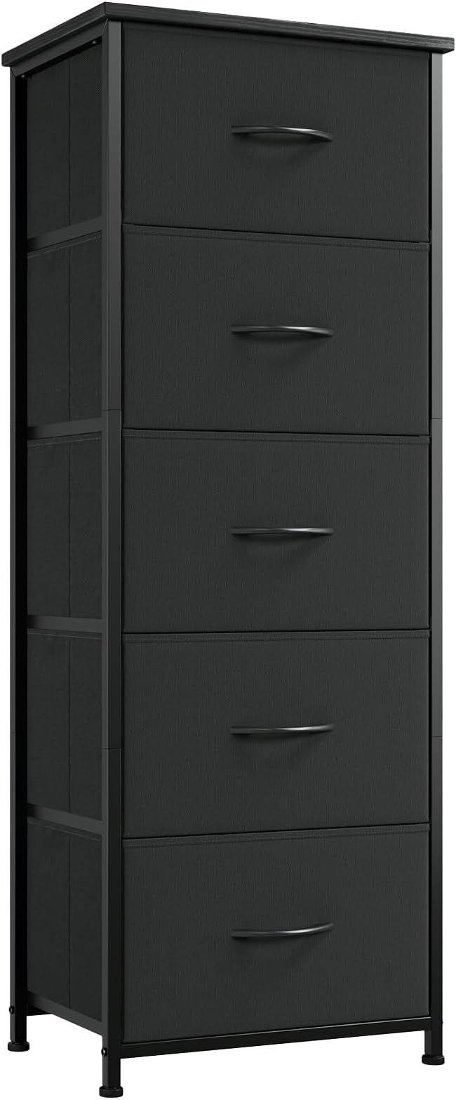 Somdot Tall Dresser for Bedroom, 5 Drawer Storage Cabinet, Steel Frame by Somdot