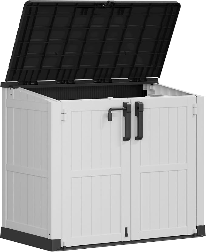 LHBcraft 36 Cu Ft Outdoor Storage Cabinet, Horizontal Resin Storage Shed Box by LHBcraft-US