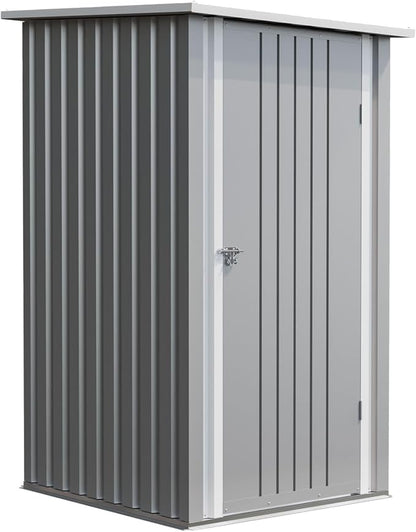 Patiowell 3x3 FT Metal Storage Shed, Outdoor Small Sheds by Patiowell
