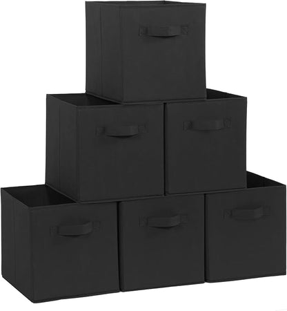 STORAGE MANIAC Storage Cubes, 11 Inch Durable 6 Pack Fabric Foldable by STORAGEMANIAC