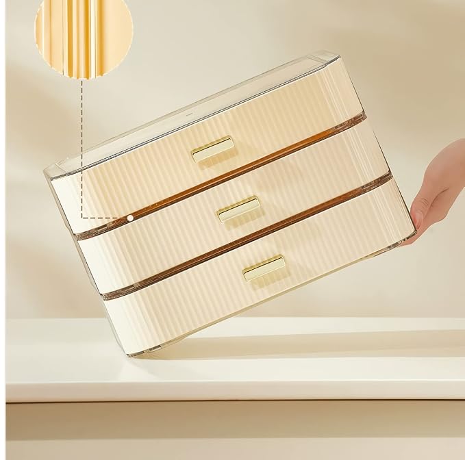 Stackable Plastic Organizer Big & Spacious Drawer | Organize Eyeshadow Palettes - Image 6