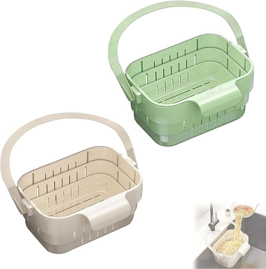Foldable Hanging Kitchen Sink Drain Basket, No-Drill Hanging Food Catcher by Unknown