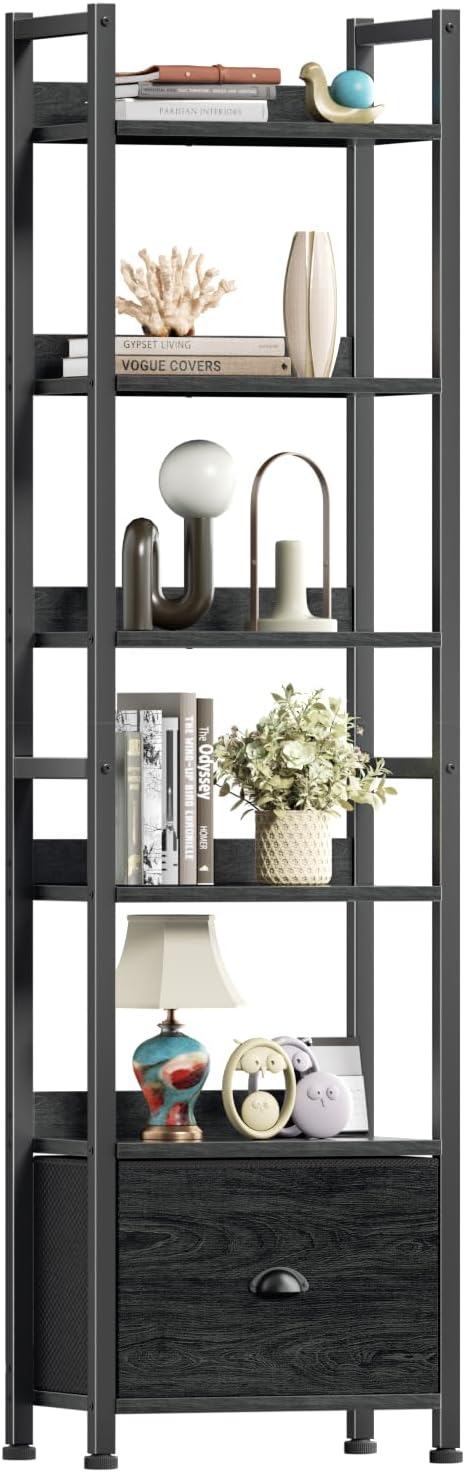 Furologee 6 Tier Bookshelf, Tall Shelf by Furologee