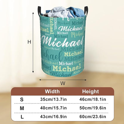 Custom Name Laundry Hamper, Personalized Laundry Baskets - Image 3
