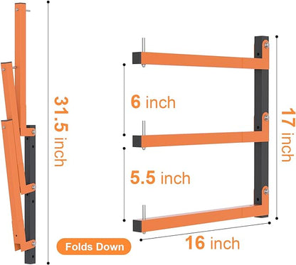 Lumber Rack Wall Mount, Lumber Storage Rack, Heavy Duty Wood Storage Racks - Image 2