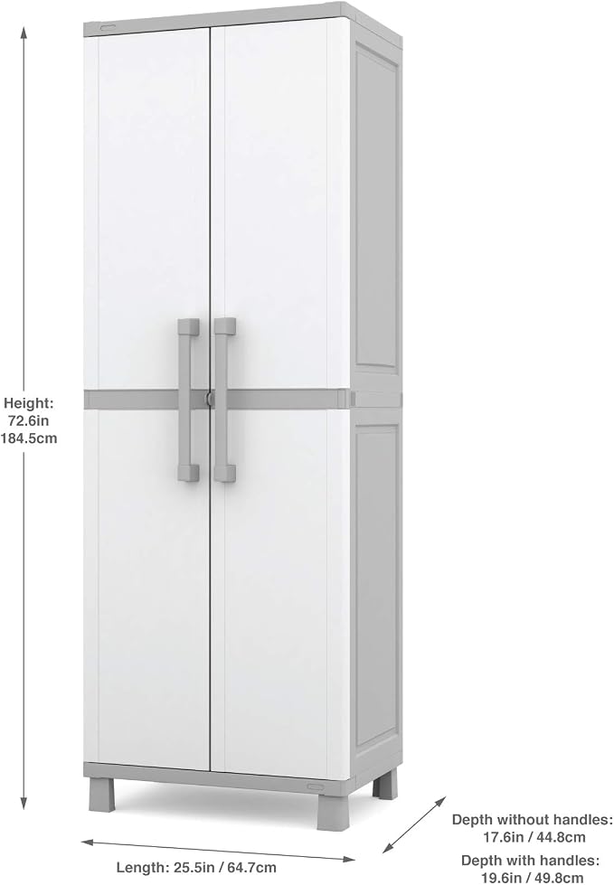 Keter Storage Cabinet with Doors and Shelves - Image 3