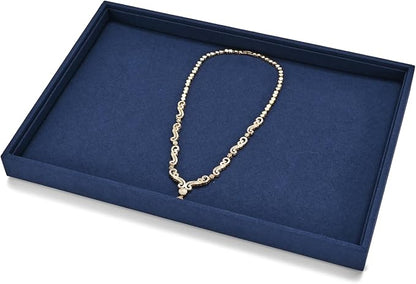 Microfiber Jewelry Tray Stackable Jewelry Drawer Organizer Trays Necklace - Image 2