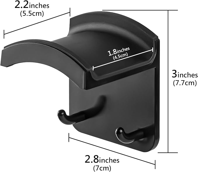 GEEKRIA Gaming Headphone Hook Holder, Wall Mount Headset Stand, Compatible - Image 2