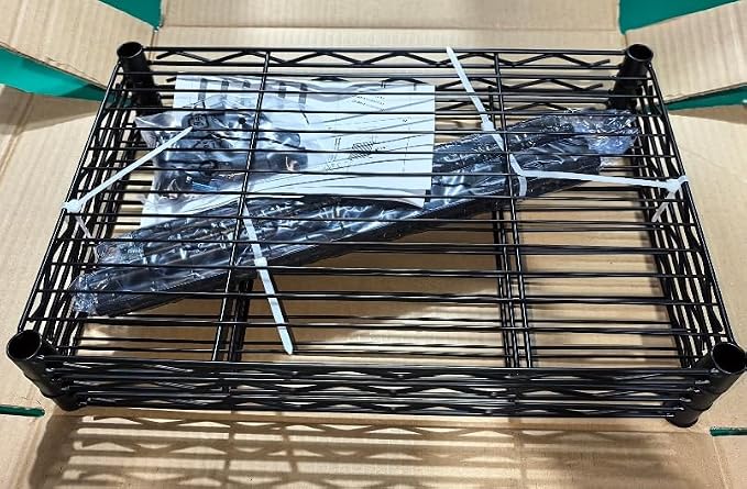 FOXHOLE 3-Tier Wire Shelving Rack, Heavy Duty Metal Storage Shelf Unit - Image 2