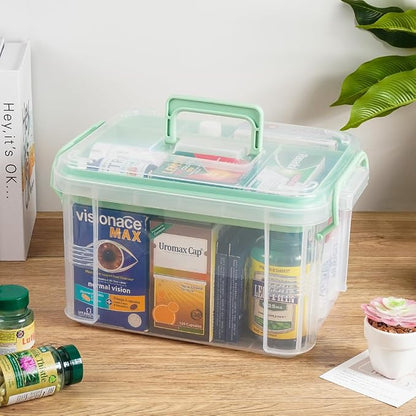 HEY FOLY 15qt Clear Medicine Organizer Storage Box - Image 6
