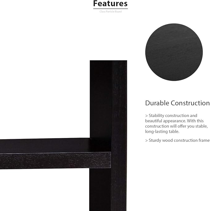 Jerry & Maggie Cubic 3-Tier Wooden Desk Organizer – Jet Black Free-Standing - Image 8