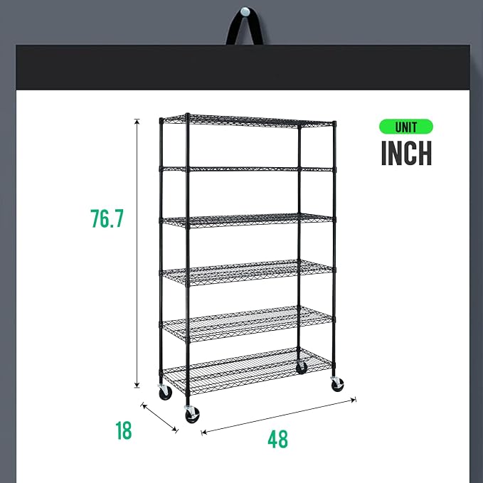 PayLessHere | 6-Tier Wire Shelf - Image 3