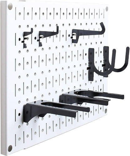 Wall Control Pegboard Wall Organizer Tiles Modular Metal Pegboard Tiling Set - Image 6