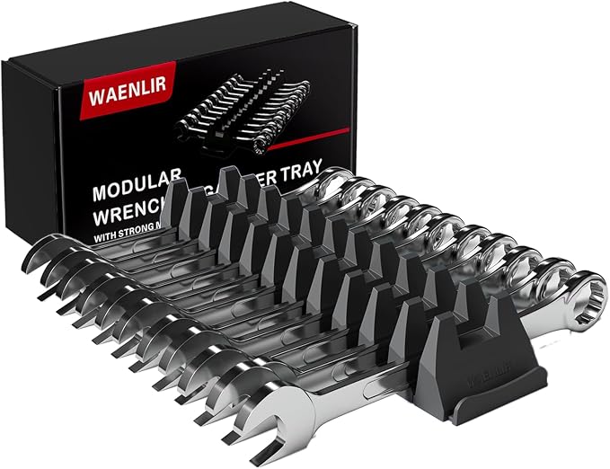 12PCS Magnetic Modular Wrench Organizer Set by WAENLIR