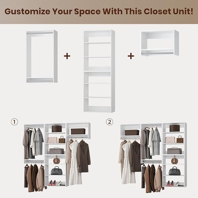 ROOMTEC Modular Closet System, Modern Wooden Tower - Image 6