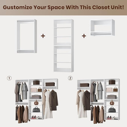 ROOMTEC Modular Closet System, Modern Wooden Tower - Image 6
