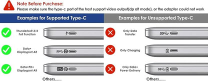 Laptop Docking Station, 12 in 1 Triple Display USB C Hub - Image 6