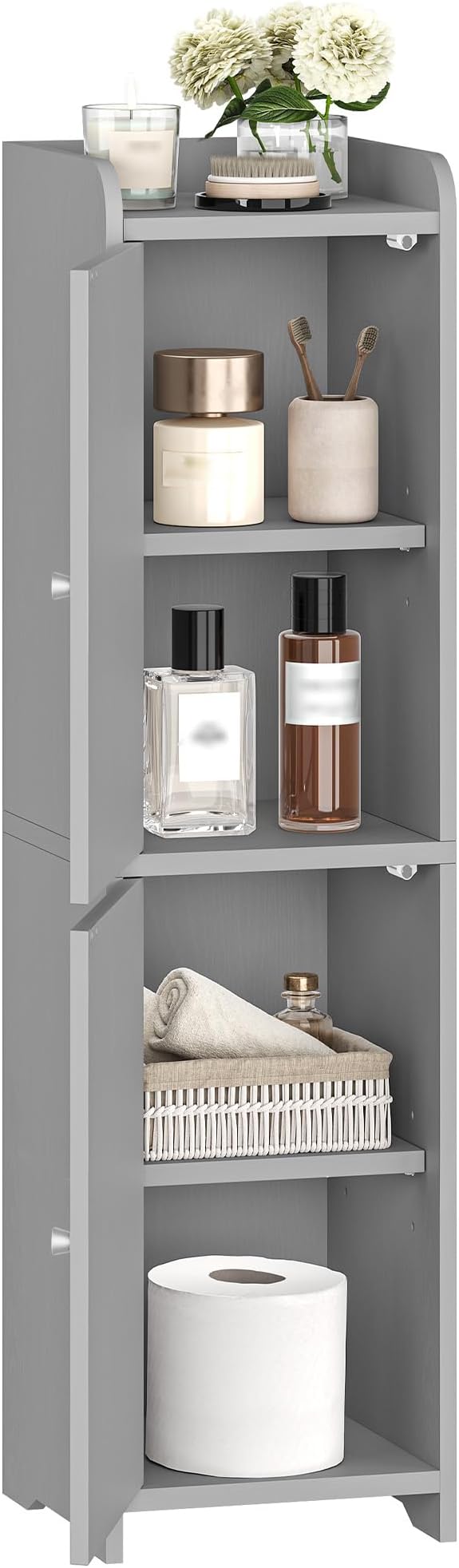 Hzuaneri Bathroom Storage Cabinet, Small Corner Floor Cabinet - Image 9