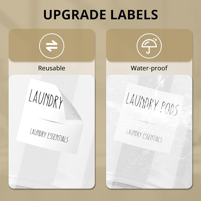 Glass Laundry Pods Container, 0.5 Gallon 2 Liter Laundry Jars - Image 7