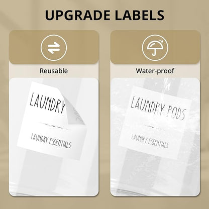 Glass Laundry Pods Container, 0.5 Gallon 2 Liter Laundry Jars - Image 7