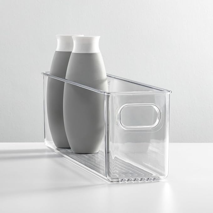 mDesign Plastic Bathroom Storage Container Bins w/ Handles - Image 3