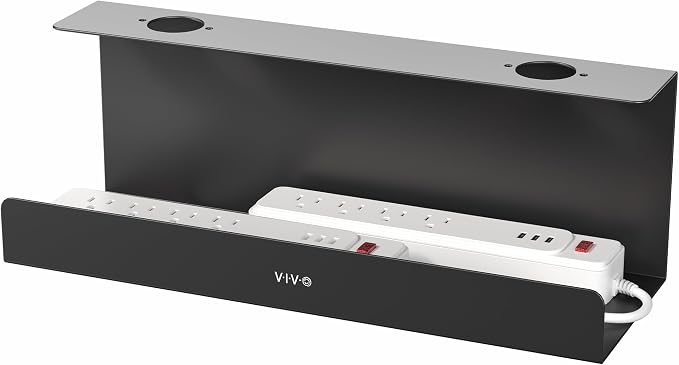VIVO Under Desk 17 inch Extra Deep Cable Management Tray, Power Strip Holder by VIVO