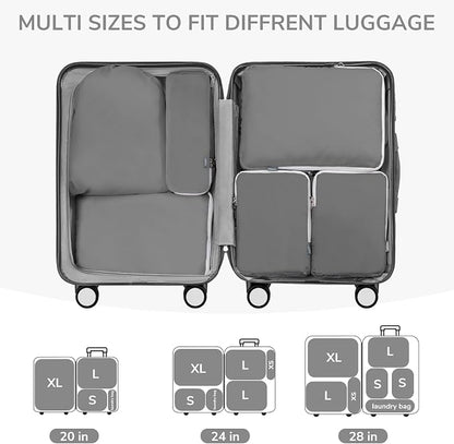 CherryNow Compression Packing Cubes, 7 Set Packing Cubes Compression, Travel - Image 5