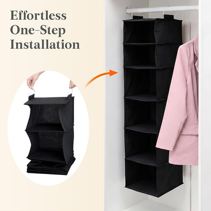 Lifewit 6 Tier Hanging Closet Organizer and Storage - Image 6