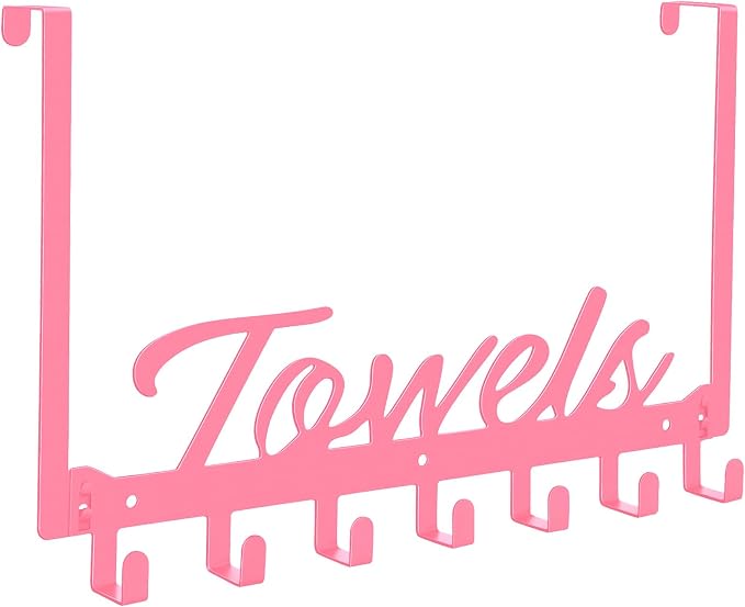 Azmoncy Over The Door Hooks, Towel Rack by Azmoncy