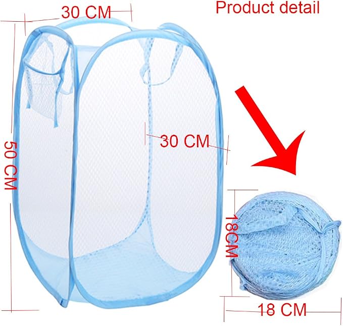 RZJZGZ Foldable Pop-Up Mesh Laundry Hamper - Image 2
