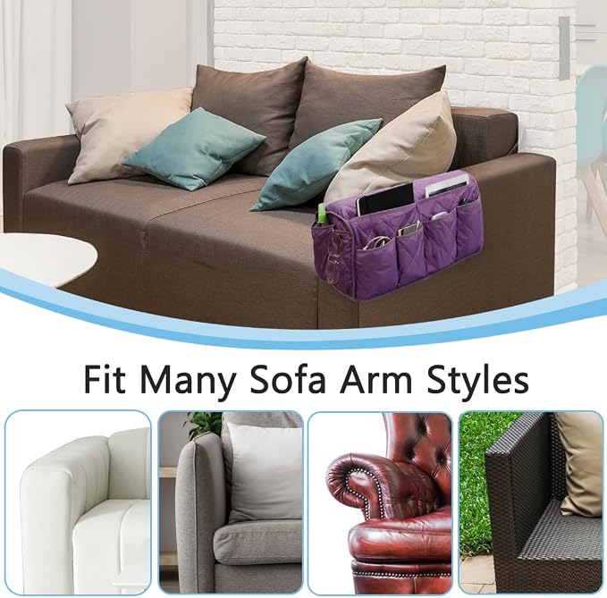 Sofa Armrest Organizer, Couch Remote Control Holder - Image 7
