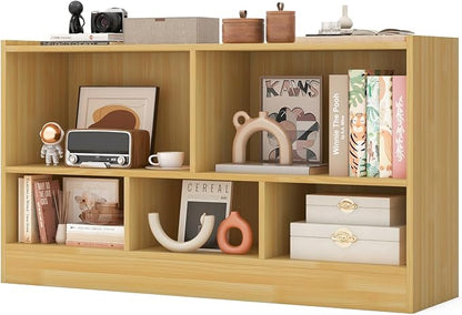 Giantex 5-Cube Bookcase, Freestanding 3-Tier Bookshelf by Giantex