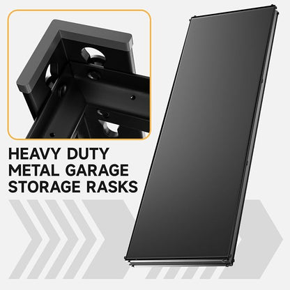 5-Tier 60”D X 20”W X 72”H Garage Shelving Heavy Duty 3000LBS Shop Shelves Heavy - Image 4