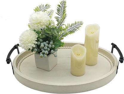 Oval Rustic Wooden Decorative Tray, Serving Tray by dugunusu