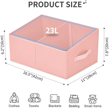 DIMJ Large Closet Shelf Organizer Bins 4 Packs - Image 2
