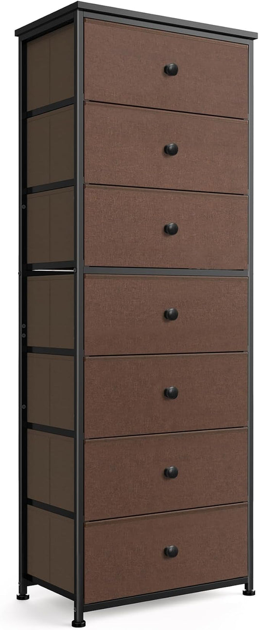 Mifuro Tall Fabric Dresser for Bedroom, Vertical Storage Organizer Tower by MifuroOfficeProduct