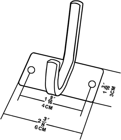 WEBI Heavy Duty Stainless Steel 304 Hook Rail Coat Rack, Great Home Storage & - Image 5