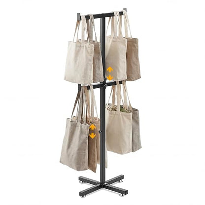 BreezeHug 44.5-46 Inch Adjustable Height Shopping Bag Rack Heavy Duty T-Shaped by Unknown