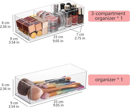 Acrylic Organizer 4-piece Makeup Organizer Countertop - Image 2