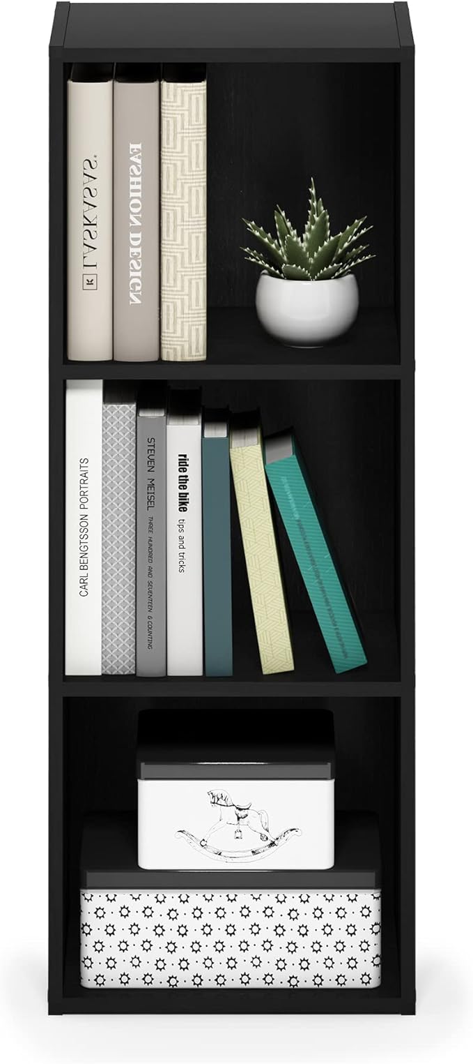 Furinno PASIR Book Shelf, 3-Tier Open Shelves Bookshelf, - Image 6