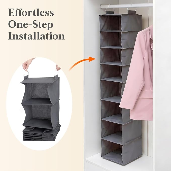 Lifewit 8 Tier Hanging Closet Organizer and Storage - Image 6