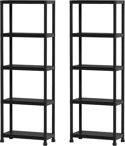 GIANTEX 5-Tier Heavy-Duty Plastic Storage Shelves | Freestanding Garage by Giantex