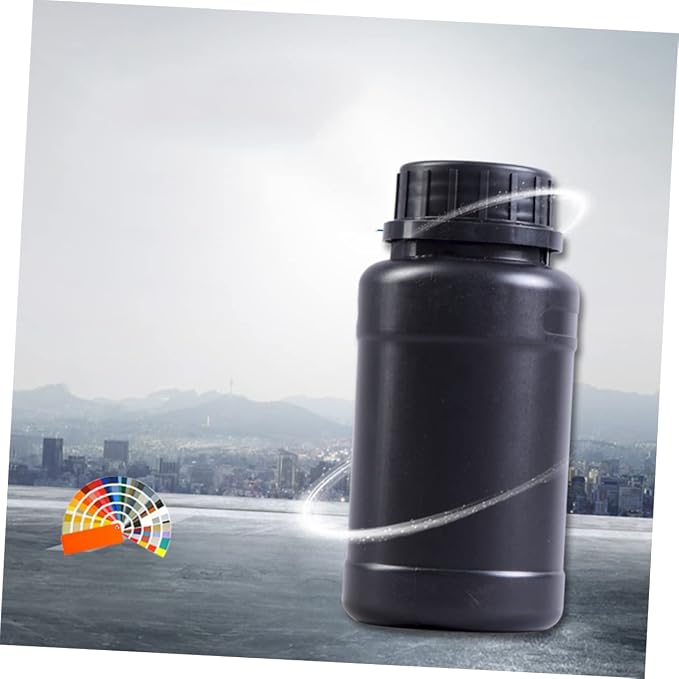 ULTECHNOVO 4pcs Black Plastic Storage Bottles Hdpe Light- Containers - Image 9